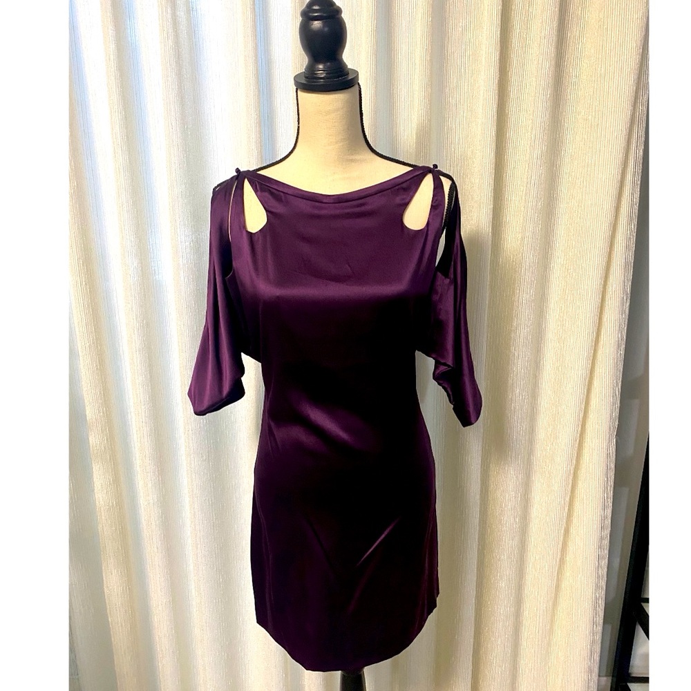 Susana Monaco purple silk size 2 new dress